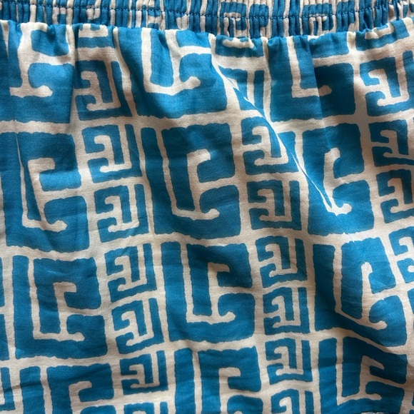 Olivia James Chandler Shorts Blue Patterned Women's Shorts - Picture 3 of 3